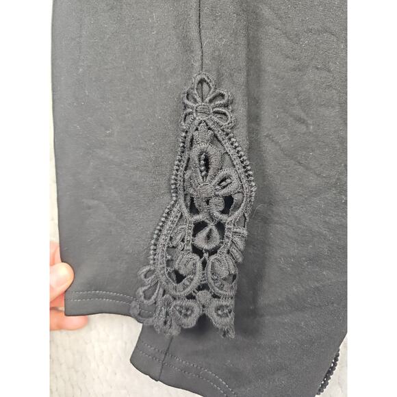 Nygard Luxe Slims Leggings Womens Medium 10/12 Black Pull On Stretch - Picture 7 of 8